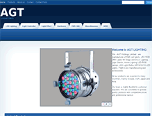 Tablet Screenshot of agt-lighting.com